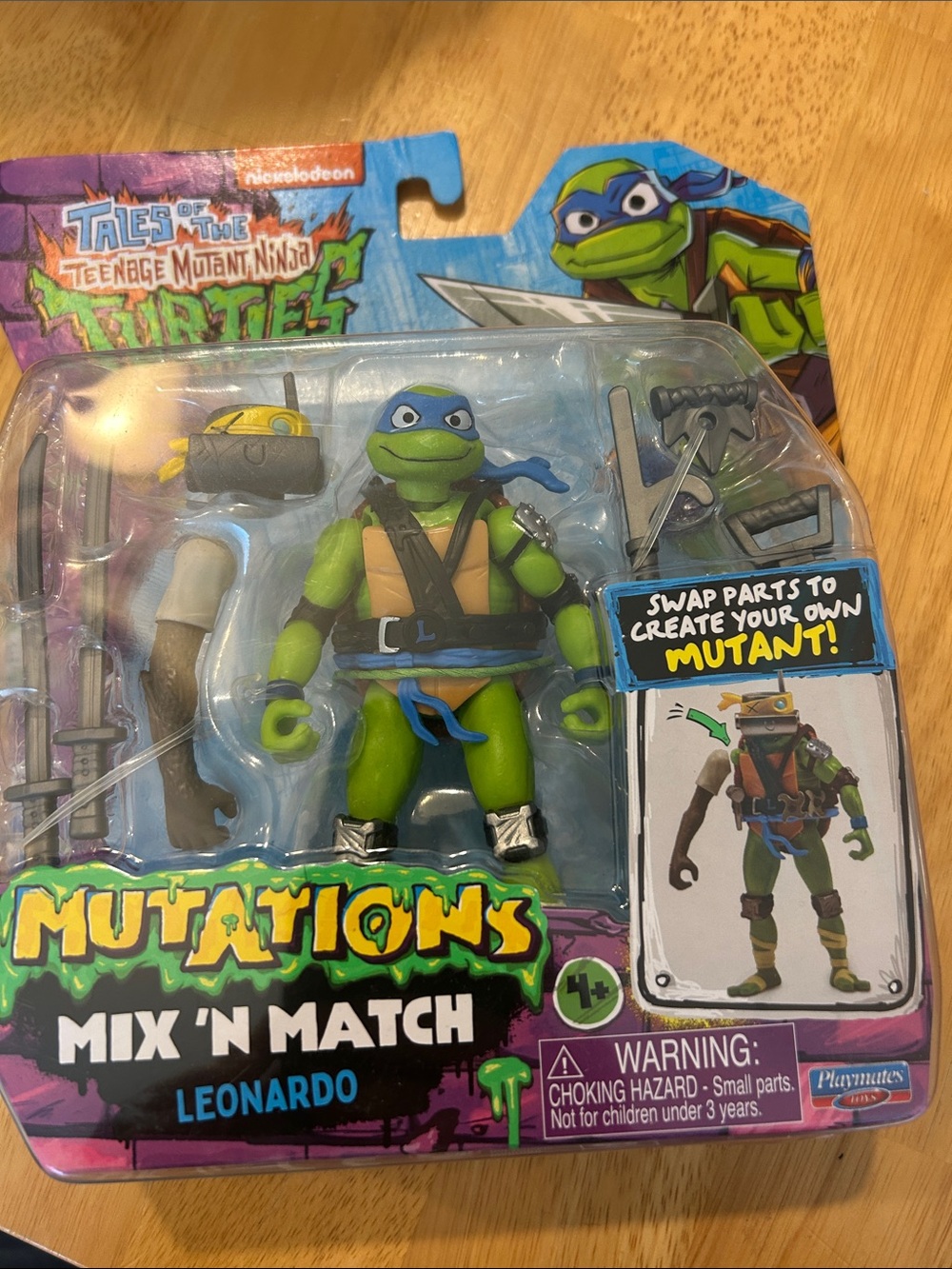 LEONARDO Mutations Mix 'N Match Action Figure - Blue & Green